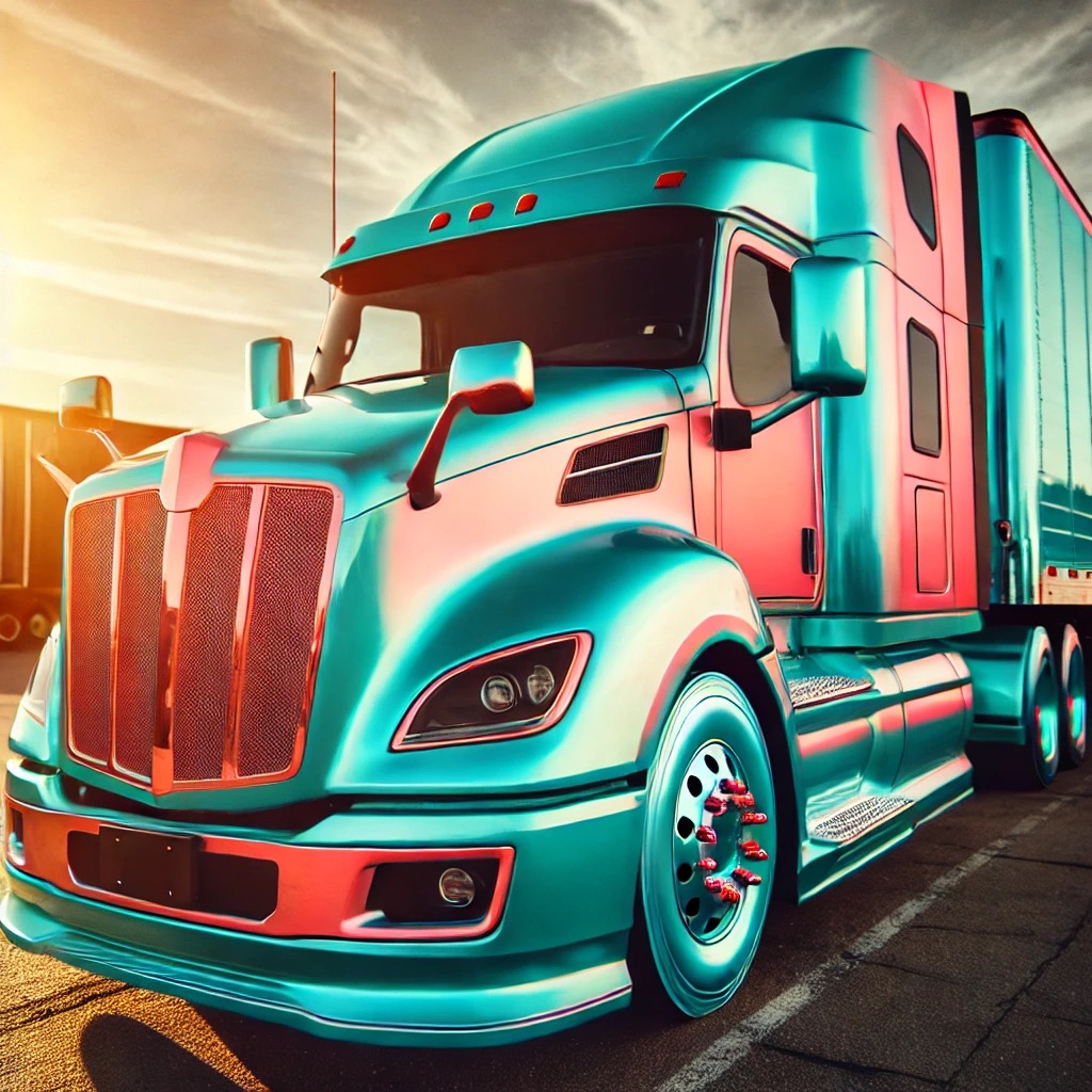 Abstract Semi-Truck Image - Bulletproof Marine Services